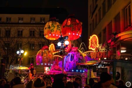 Une des manèges présent sur le marche de Noël